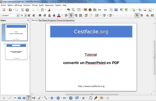 convertir un powerpoint en pdf