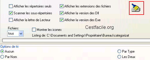replisting liste et imprime fichiers d'un dossier